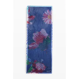 DESIGUAL Rechteckiger Foulard Bluestrip Rectangle Blue U