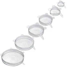 Westmark Frischhaltedeckel-Set Silikon Round transparent