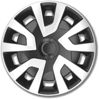 PETEX Radkappe 16" Zoll Radzierblenden Satz Radblende schwarz/silber