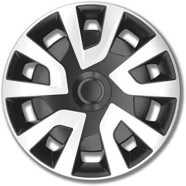 PETEX Radkappe 16" Zoll Radzierblenden Satz Radblende schwarz/silber