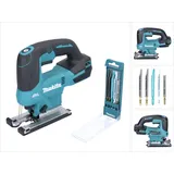 Makita DJV 184 Z Akku Stichsäge 18 V Brushless + 5 tlg. Stichsägeblatt Set - ohne Akku, ohne