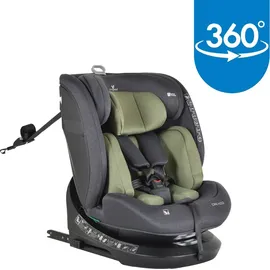Cangaroo Draco i-Size (40-150cm) Isofix, 360° drehbar, Top Tether grün