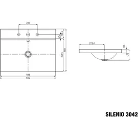 Kaldewei Silenio Aufsatzwaschtisch 60 x 46 cm (3042)