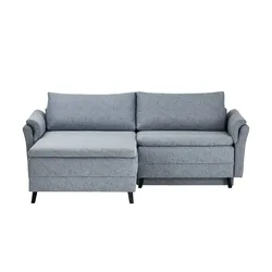 Ecksofa  Ciri , blau , Maße (cm): B: 236 H: 93 T: 186