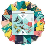 Clairefontaine 5x Origami, Pack. 60 Blatt in 3 Formaten, Thema Insekten - 95366C