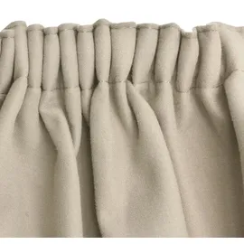 Beautissu Amelie Luna Kräuselband 140 x 245 cm creme 2 St.