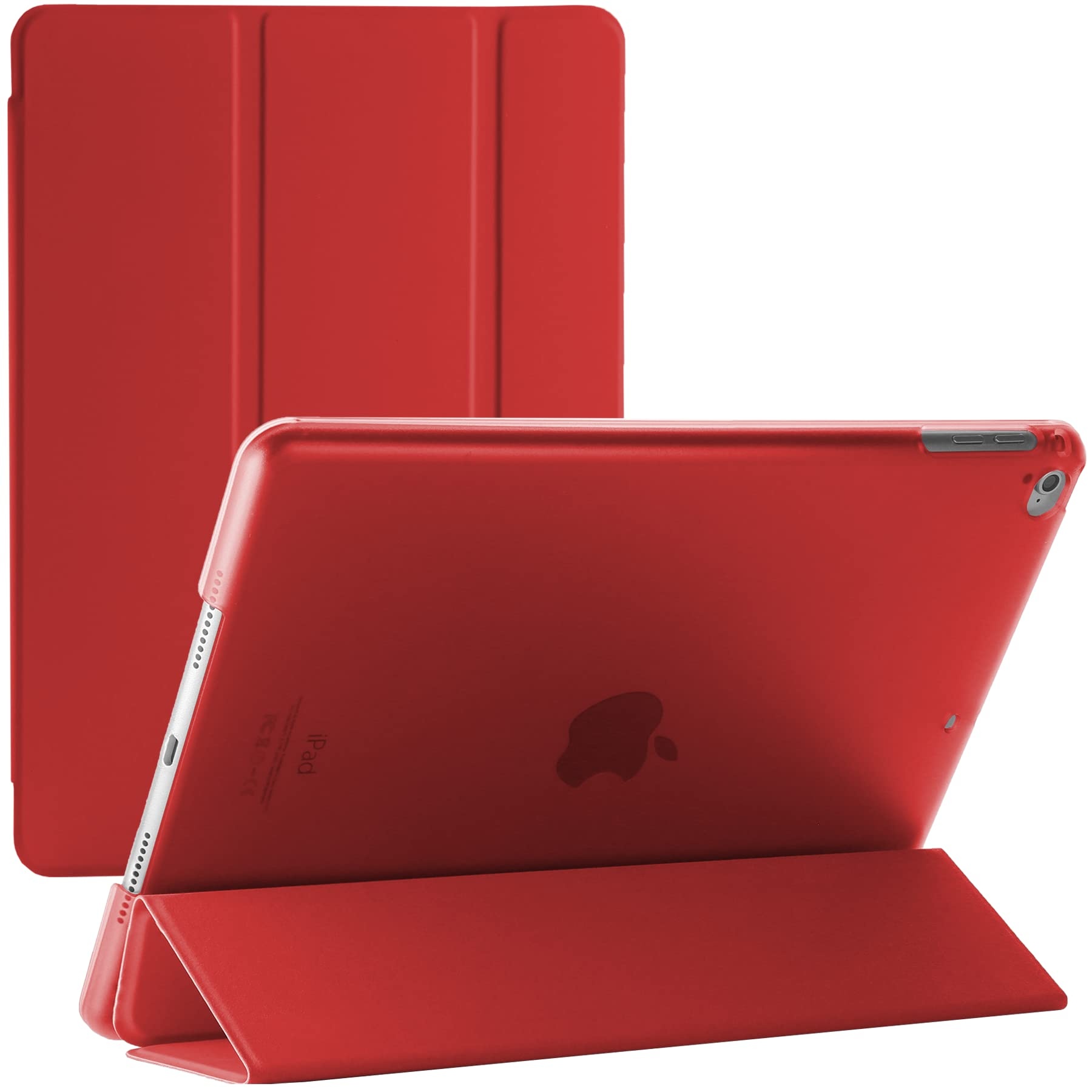 Smart Magnetic Stand Cover für Apple iPad Mini 4. Generation 7,9 Zoll (2015) und Apple iPad Mini 5. Generation 7,9 Zoll veröffentlicht im Jahr 2019, mit automatischer Wake/Sleep-Funktion, Rot