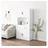 vidaXL Highboard 3185367 Weiß