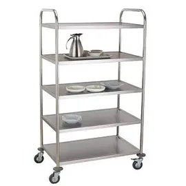 kompatible Ware Servierwagen silber 84,5 x 52,5 x 156,0 cm