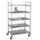 kompatible Ware Servierwagen silber 84,5 x 52,5 x 156,0 cm