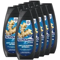 Schauma XTRA Anti-Schuppen Shampoo Intensiv (10x 400 ml), Haarshampoo bekämpft starke Schuppen ab der ersten Anwendung, Shampoo hilft bei juckender Kopfhaut