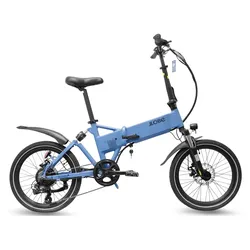 LLobe Alu Elektro Faltrad 20 Zoll City III Blau, 7 Gang Shimano-Schaltung, versch. Farben