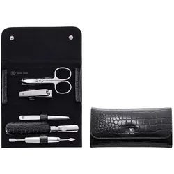 ZWILLING Beauty Maniküre Pediküre Set 5tlg. mit Nagelknipser, Leder, schwarz Kosmetiktaschen & Kulturbeutel   