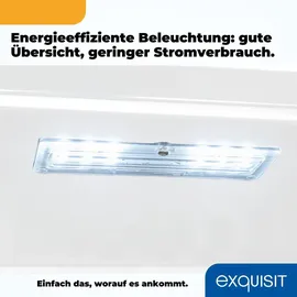 Exquisit GKS240-GT-160C Getränkekühlschrank (237 l, 1400 mm hoch, Weiß)