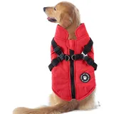 Flyhug Wintermäntel für kleine Hunde | Gemütliche, wasserdichte, Winddichte, wendbare Winter-Hundejacke - Hundemantelgeschirr Winter Warme Weste Jacke Wasserdichtes Baumwollkostü