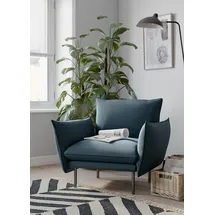 OTTO home Cocktailsessel Stine Polyester 96 x 86 x 86 cm Blau
