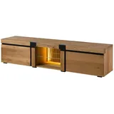 Massivmoebel24 ROTTERDAM TV-Lowboard 220x50x48 cm Beige Massivholz