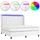vidaXL Boxspringbett 180 x 200 cm Weiß