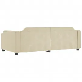 vidaXL Tagesbett Creme 100x200 cm Stoff