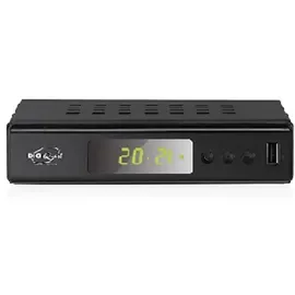 DIGIQuest Twin Tuner Rec Digitaler terrestrischer Receiver, DVB-T2, Full HD, Small Edition, Videorekorder, Schwarz
