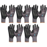 vasalat Handschuhe mit Noppen - Montagehandschuhe Gr 7 - Gebol Arbeitshandschuhe Multiflex robust und atmungsaktiv - 5 Paar