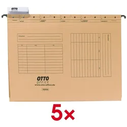OTTO Office Mehrfach-Hängehefter »Kredit und Personal« braun