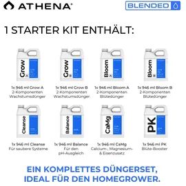 Athena Spezialdünger Blended Line Starter Kit 8x 946 ml