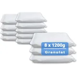 8 x 1200 Gramm XXL Beutel (8B) Luftentfeuchter Nachfüllpack Vliesbeutel XXL Box Granulat Nachfüllen Raumentfeuchter (neutraler Duft) (neutraler Duft 1200 Gramm)