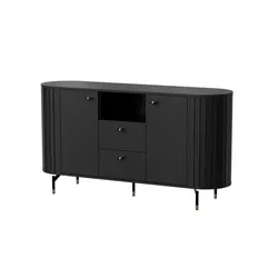 Sideboard  Zante , schwarz , Maße (cm): B: 150 H: 81
