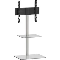 VCM Alani TV-Rack 60x100x45 cm Silber/Glas