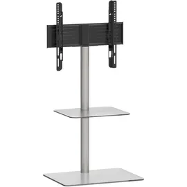VCM Alani TV-Rack 60x100x45 cm Silber/Glas