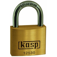 Kasp K12530A6 Vorhängeschloss 30mm gleichschließend Goldgelb Schlüsselschloss