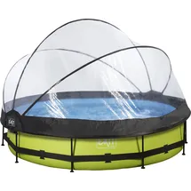 EXIT TOYS Lime Pool 360 x 76 cm inkl. Filterpumpe und Abdeckung