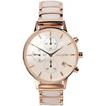 HOLZKERN Chronograph Shiny Perlmutt/Keramik 38 mm