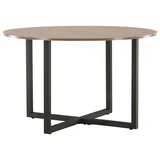 Livetastic Ø 120 cm schwarz Walnuss