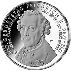 10-Euro-Silber-Gedenkmünze "300. Geburtstag Friedrich II."!