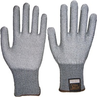 NITRAS® TAEKI 5 Schnittschutzhandschuhe, Spezialfaser Strickhandschuhe, grau, 1 Paar, Größe: XXL (10)