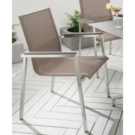 Destiny Gartensessel ALTOS II Gartenstuhl 65 x 56 x 87 cm taupe 2 St.