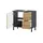 Sconto Waschbeckenunterschrank Ischgl ¦ holzfarben ¦ Maße (cm): B: 60 H: 56 T: 34.0
