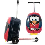 Scooter Koffer 2in1, 45 cm Reisekoffer Kinder, 25 Liter Fassungsvermögen Kin...