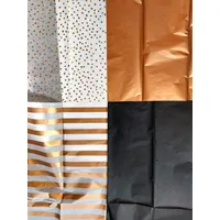 Artoz Seidenpapier sortiert kupfer/schwarz/weiß, 50,0 x 70,0 cm