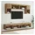 vidaXL TV Wand Einheiten mit LED 6 pcs Artisan-Eiche Holzwerkstoff
