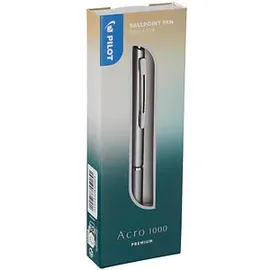 Pilot Pen PILOT Kugelschreiber Acro 1000 silber, Schreibfarbe: schwarz, 1 St.