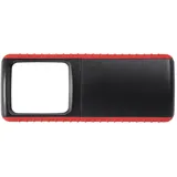 Wedo Outdoor-Rechtecklupe mit LED-Beleuchtung, rot