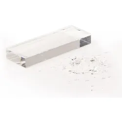 Kunstglas zur Splittersimulation aus gummiartigem Material
