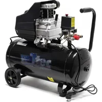 Wiltec Druckluftkompressor mit 50L Kessel, 1500W Druckluftkessel mit 2