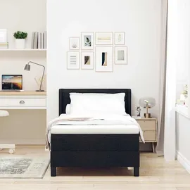 vidaXL Boxspringbett 90 x 200 cm Schwarz