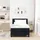 vidaXL Boxspringbett 90 x 200 cm Schwarz