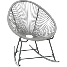vidaXL Schaukelstuhl 72 x 90 x 77 cm Grau