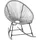 vidaXL Schaukelstuhl 72 x 90 x 77 cm Grau